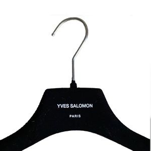 YVES SALOMON black velvet hanger